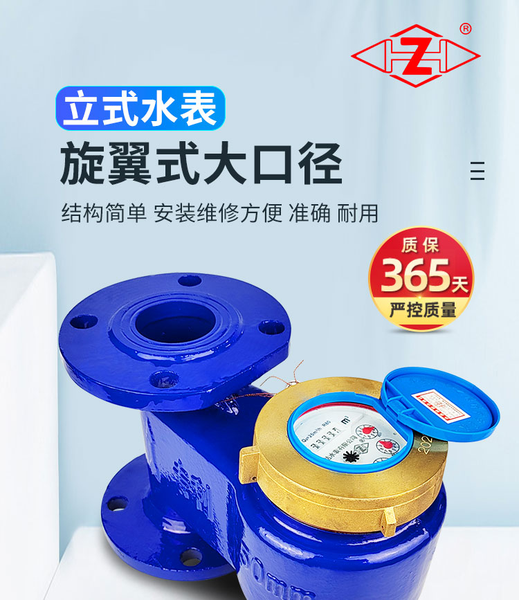 旋翼式大口径立式水表